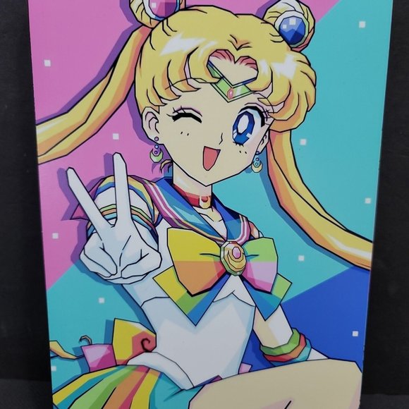 Sailor Moon Peace Anime Wall Photo Art Board Print 11.75in x 7.25in - Picture 1 of 7